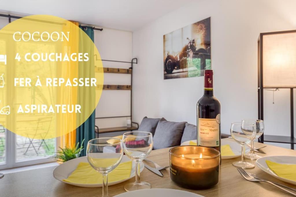Cocoon - Jardin - Boite A Cle - Wi-Fi Lägenhet Baulne Exteriör bild